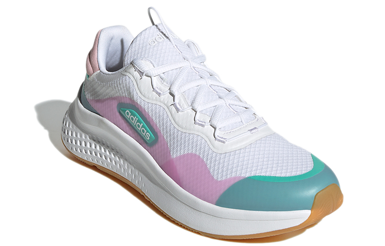 Женские кроссовки adidas neo Primrose Sleek (белый / розовый / синий) — фото 3