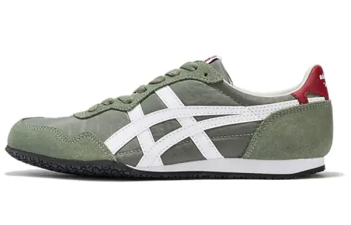 Onitsuka Tiger Serrano Cushioning Slip Resistant Low top Casual Shoes Unisex Olive