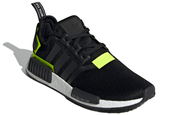 Кроссовки adidas originals NMD_R1 (желто-черные) — фото 2