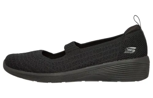 Skechers Arya Breathable And Wear resistant Low top Casual Shoes Women's Black