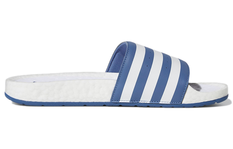 Шлепанцы adidas Adilette Boost (бело-синие) — фото 2