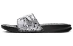 Nike Benassi Jdi Floral Slides Black/Grey Women's