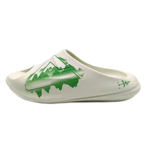 PEAK Statistic Sandals Quiet Slip Resistant Abrasion Resistant Slide Slippers Men's Bright Green