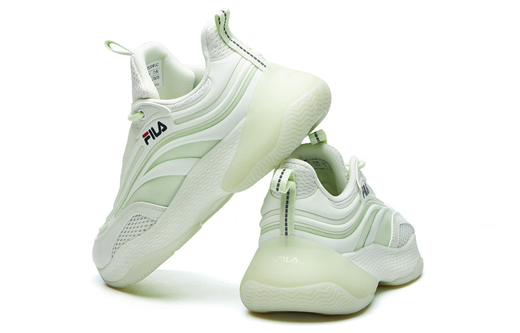 Женские кроссовки Fila FUSION Ray 1 (кремово-желто-зеленые) — Кремовыйжёлтыйзелёный — фото 5
