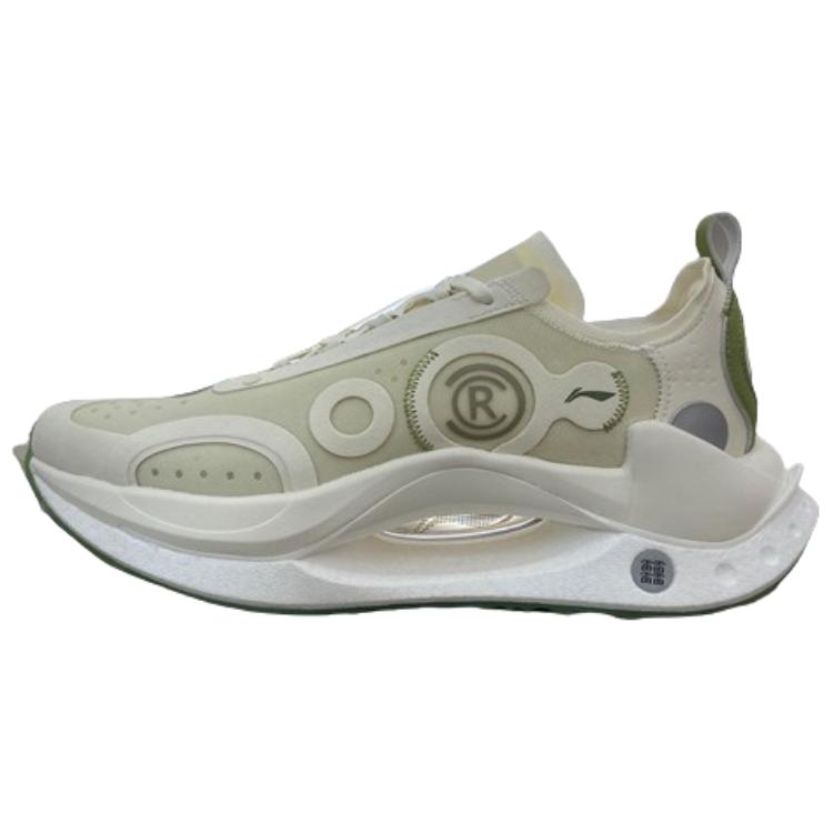 Li Ning Shadow CRC Comfortable Abrasion Resistant Low top Casual Shoes Women's Beige Green
