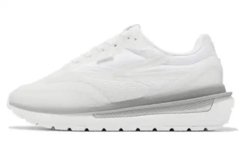 FILA Renno Patched Cushioning, Wear Resistant Low top Casual Shoes Men's White