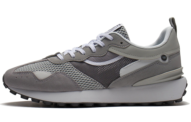 Li Ning Fangyuan Classic Slip Resistant Abrasion Resistant Low top Sports Casual Shoes Men's Gray