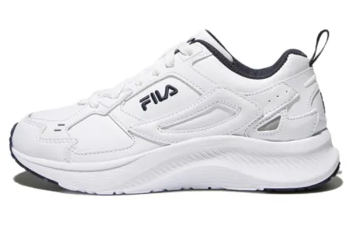 FILA Field Gauge Light Leather Low top Casual Shoes Unisex White Korean Style