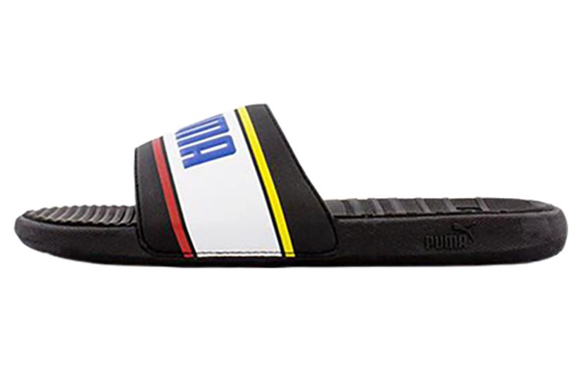 PUMA Cool Cat Trendy Rubber Sole Slide Slippers Men's Black White