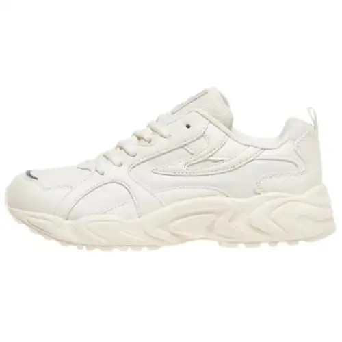FILA Comfortable Low top Casual Shoes Unisex Ecru Korean Style