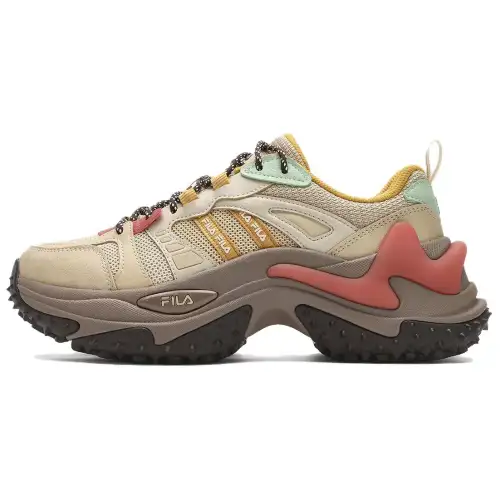 FILA SOFIA 3 Moisture Wicking Height Increasing Low top Casual Shoes Women's Yellow Beige