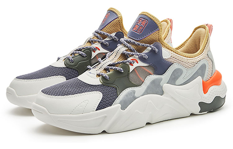 Erke Facing The Wind Cushioning Abrasion Resistant Cushioning, Wear Resistant Low top Sports Casual Shoes Men's