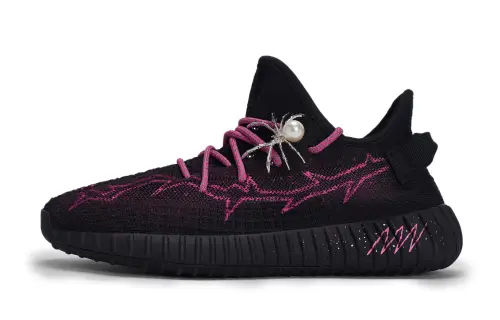 Adidas Originals Yeezy Boost 350 V2 Slip Resistant Slip Resistant Low top Casual Shoes Unisex Black
