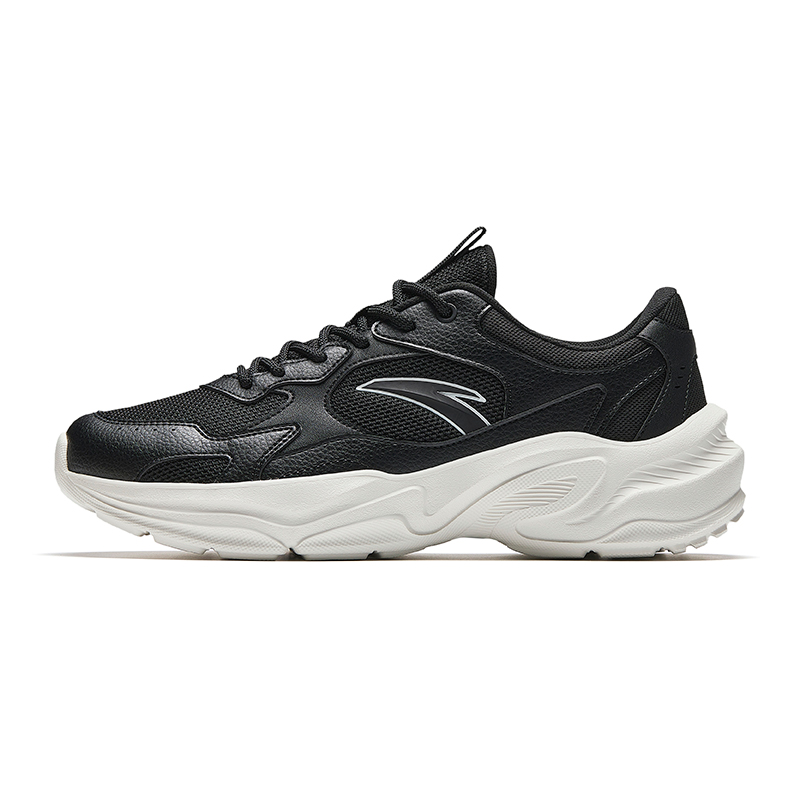 Anta Millennial Generation Slip Resistant, Abrasion Resistant, Breathable Low top Casual Shoes Men's Black White