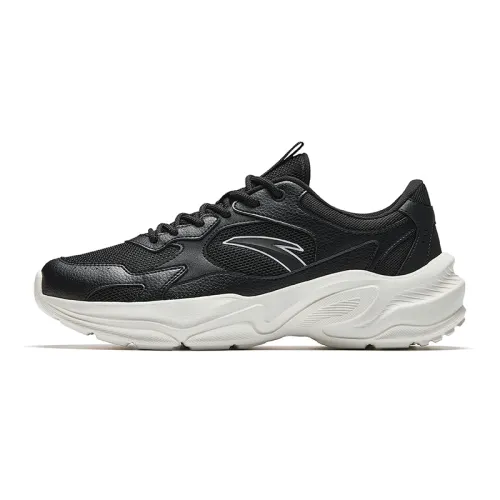 Anta Millennial Generation Slip Resistant, Abrasion Resistant, Breathable Low top Casual Shoes Men's Black White