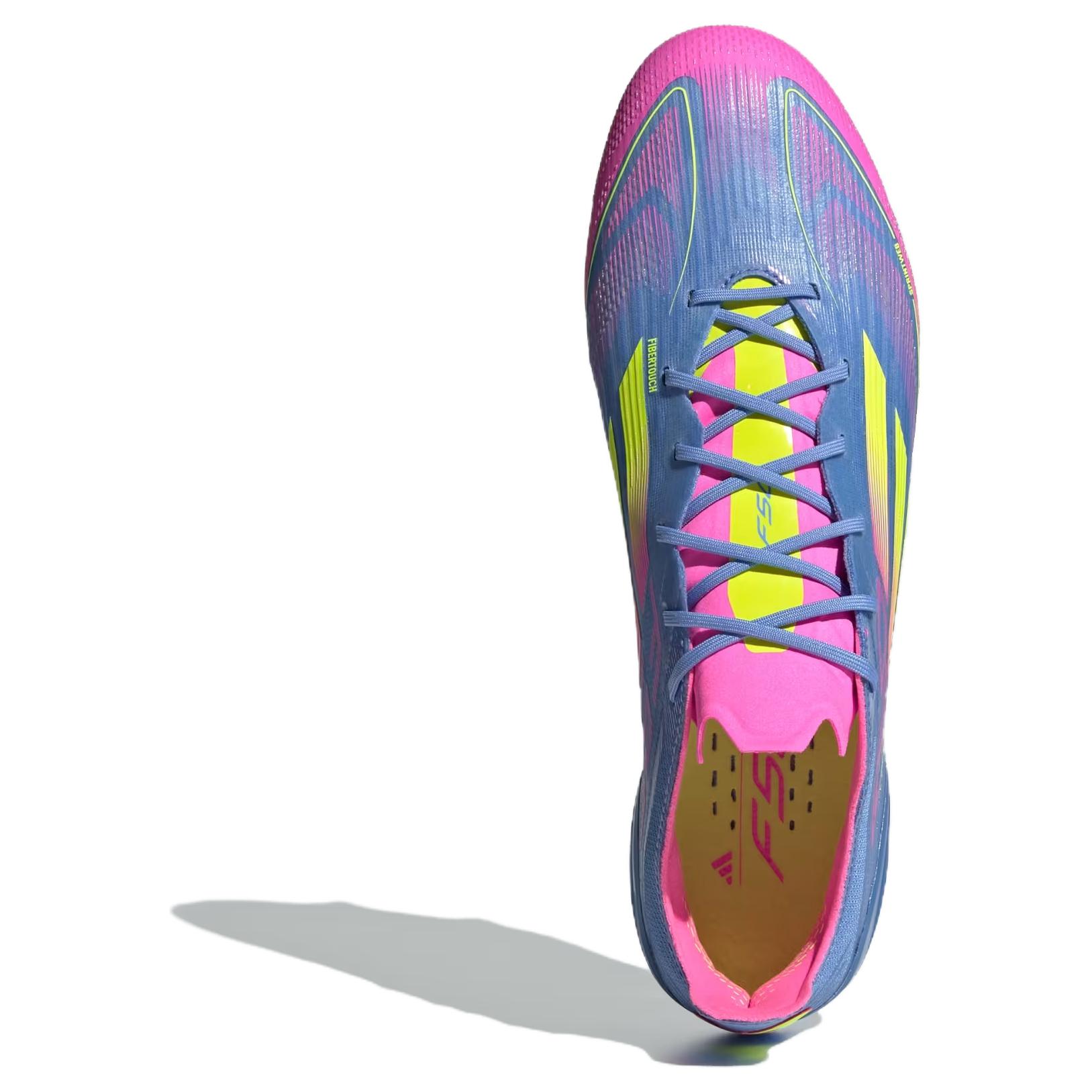 Adidas F50 Elite Sg Blue Fusion Lucid Lemon Lucid Pink