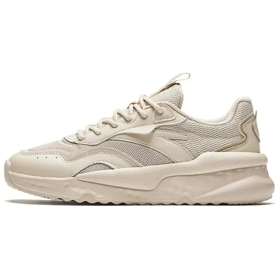 Anta Unruly Series Cushioning Abrasion Resistant Cushioning, Wear Resistant Low top Casual Shoes Women's Beige