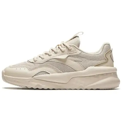 Anta Unruly Series Cushioning Abrasion Resistant Cushioning, Wear Resistant Low top Casual Shoes Women's Beige