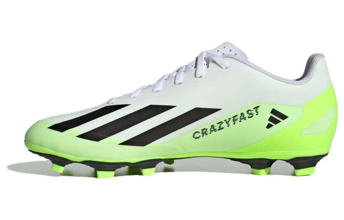 Adidas X Crazyfast.4 AG Artificial Ground Slip Resistant Abrasion Resistant Soccer Shoes Unisex Green Black White