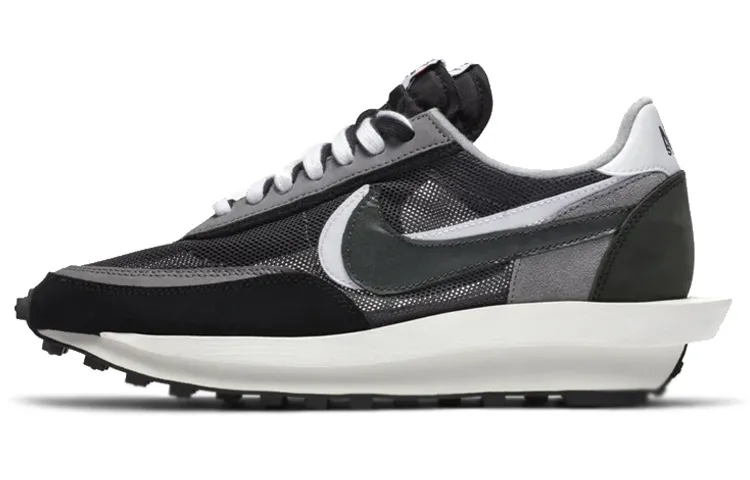 Nike x Sacai LDWaffle Low top Casual Shoes Unisex Black White
