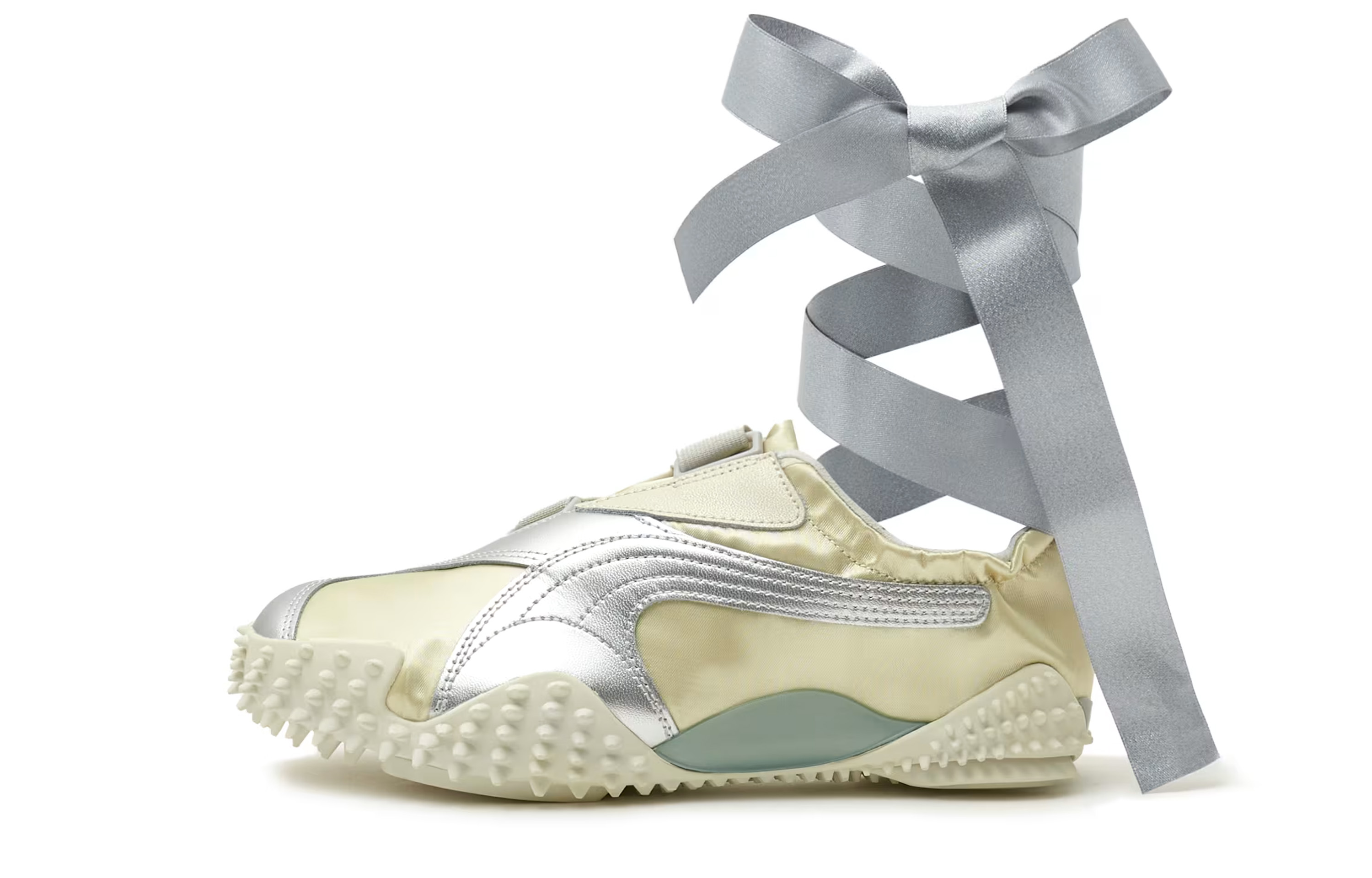 Женские кроссовки PUMA Mostro Power & Grace (желто-серебристые)