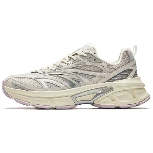 Anta Cormorant Cushioning Abrasion Resistant Thermal Low top Casual Shoes Women's Silver Gray Beige