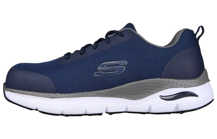 Skechers ARCH FIT SR Ringstap Alloy Toe Fabric Low top Casual Shoes Men's Blue