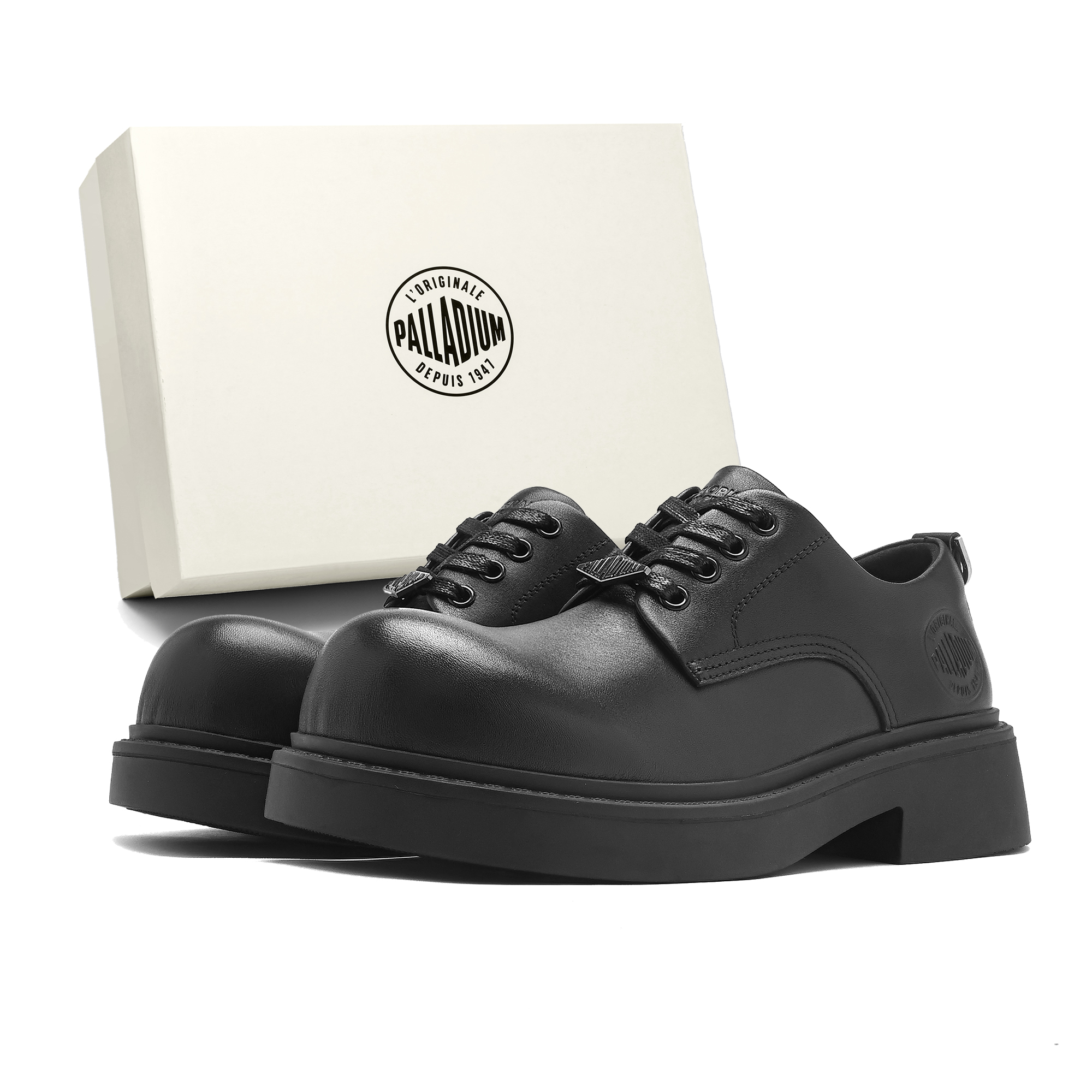 Palladium Martens, leather classic glossy summer retro travel comfortable breathable wear-resistant rubber non-slip gift box for leisure, cowhide, for teenagers