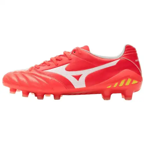 Mizuno MONARCIDA NEO 2 Slip Resistant Abrasion Resistant Soccer Shoes Men's Red White Yellow