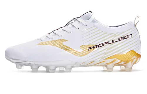 Joma FG Firm Ground Natural Grass Slip Resistant Abrasion Resistant Soccer Shoes Men's White