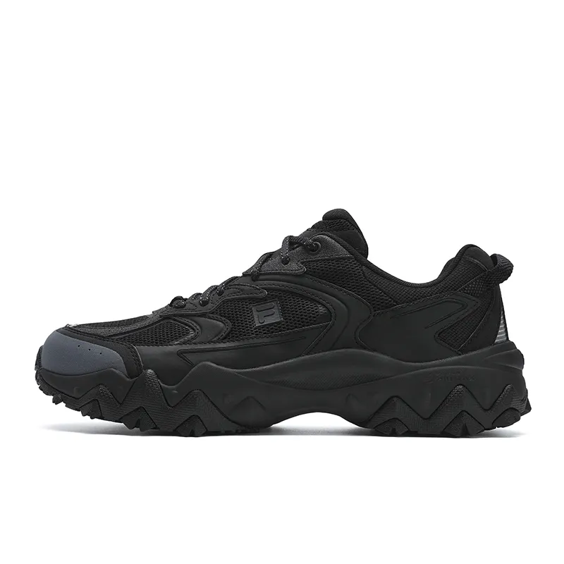 FILA OAKMONT 2S Ouke Starry 2S Abrasion Resistant Breathable Low top Casual Shoes Men's Black