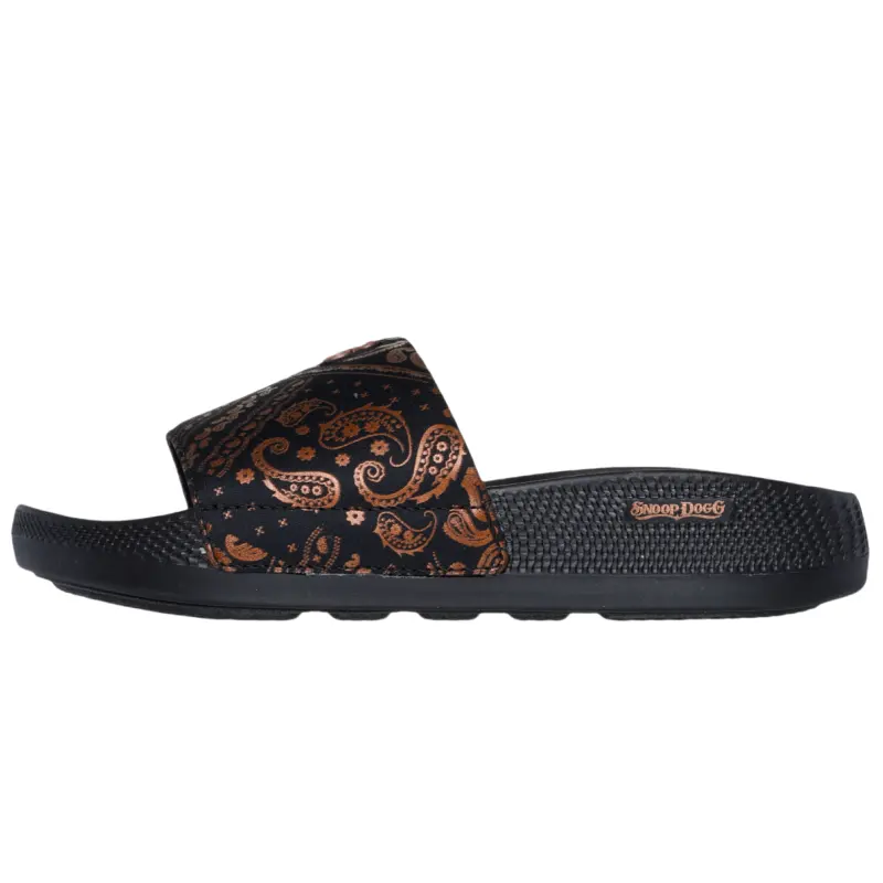 Snoop Dogg x Skechers Slide Slippers Women's Black Gold