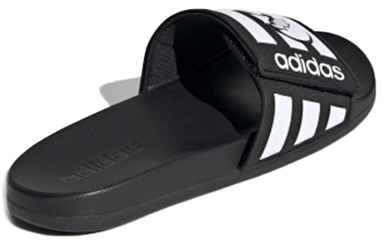 Шлепки adidas neo (черно-белые) — фото 4