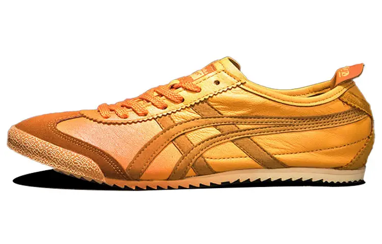 Onitsuka Tiger MEXICO 66 Cushioning Slip Resistant Abrasion Resistant Low top Casual Shoes Unisex Yellow