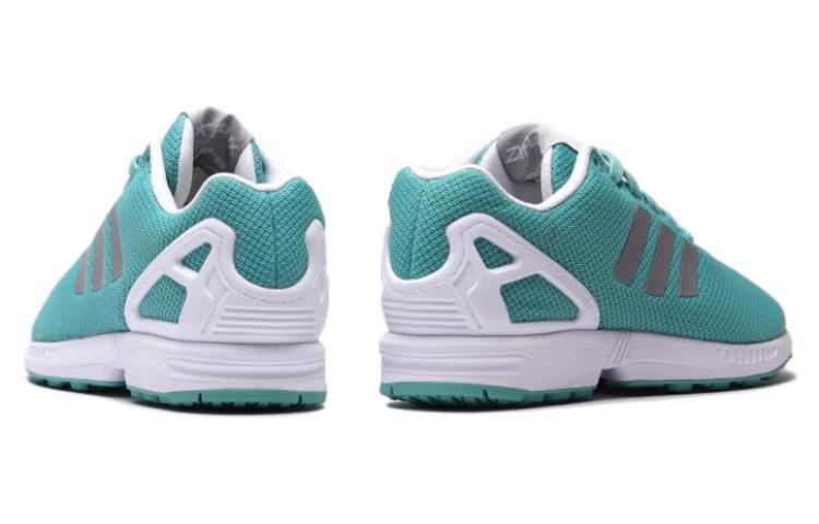 Женские кроссовки adidas originals ZX Flux (зелено-бело-черные) — Зелёный / белый / чёрный — фото 5