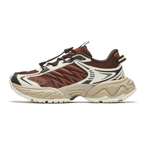 Anta Life Collection Slip Resistant Abrasion Resistant Low top Casual Shoes Women's Red White