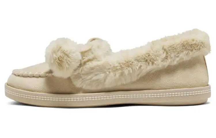Skechers Fleece Lined Comfortable Low top Casual Shoes Women's Natural