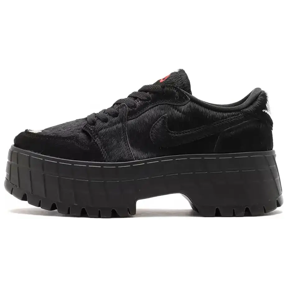 Jordan 1 Low Brooklyn Black Gym Red Women's