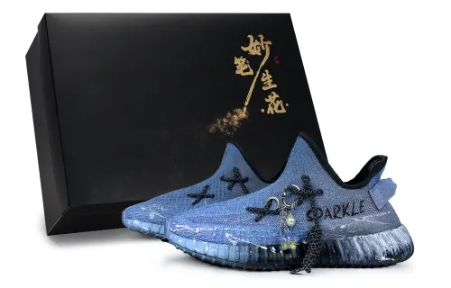 Adidas Originals Yeezy Boost 350 V2 Galaxy In Star's Embrace Slip Resistant Slip Resistant Low top Casual Shoes Unisex