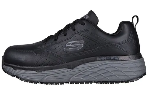 Skechers Max Cushioning Low top Casual Shoes Women's Black Gray