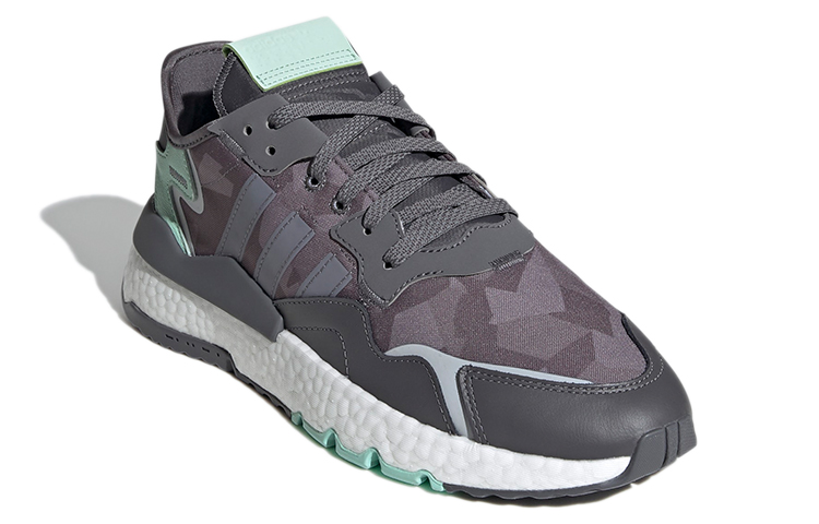 Кроссовки adidas originals Nite Jogger (серо-зелено-белые) — Серый / зелёный / белый — фото 3
