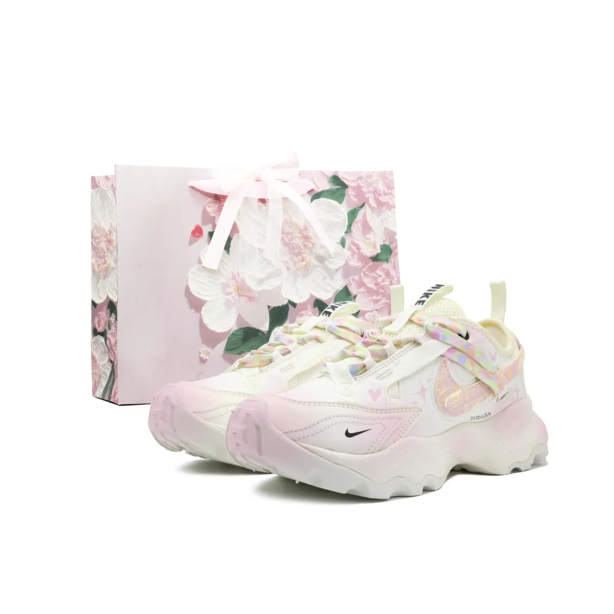 Nike TC 7900 Cushioning Slip Resistant Abrasion Resistant Low top Casual Shoes Women's Pink White