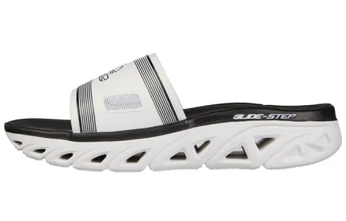 Skechers Glide Step Slide Slippers Men's Black/White