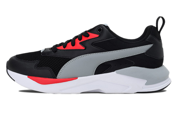 PUMA X Ray Lite Low top Casual Shoes Unisex Black Gray Red