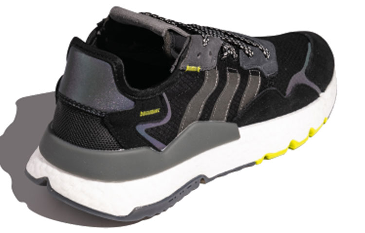 Кроссовки adidas originals Nite Jogger (черно-серые) — фото 2