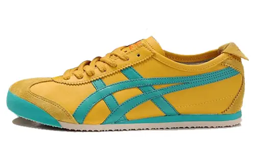 Onitsuka Tiger MEXICO 66 Cushioning Slip Resistant Abrasion Resistant Low top Casual Shoes Men's Yellow Green