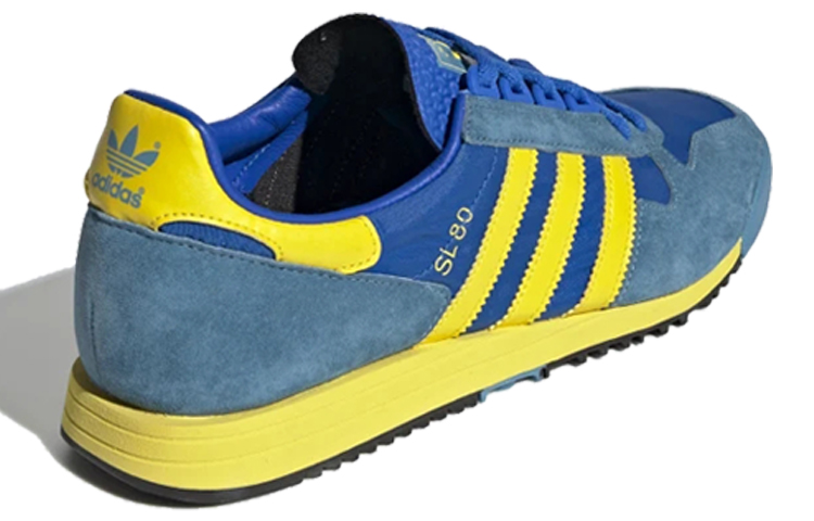 Кеды adidas originals SL 80 (сине-желтый) — фото 4