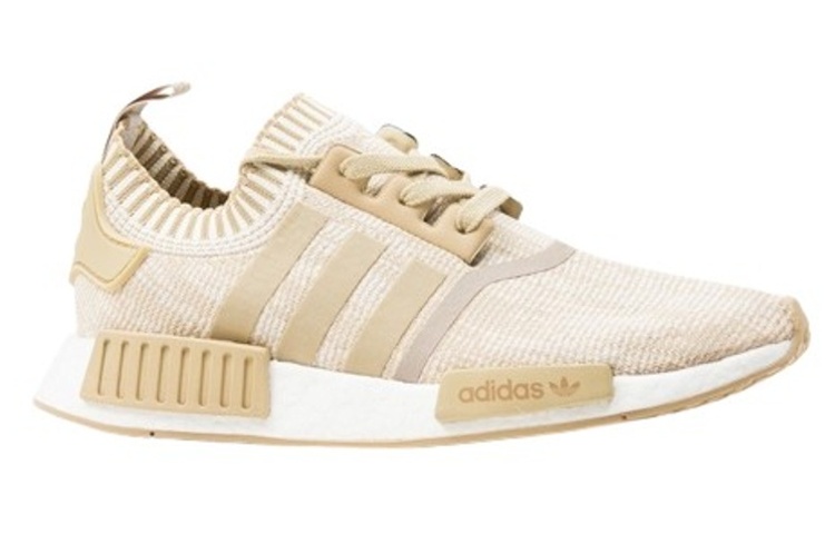Кроссовки adidas originals NMD_R1 Linen Khaki (бежевые) — Бежевый — фото 2