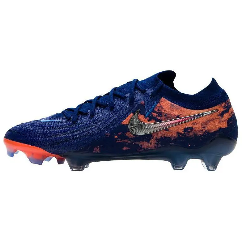 Nike Phantom GX 2 Elite FG Firm Ground Fabric Soccer Shoes Men's Blue Orange