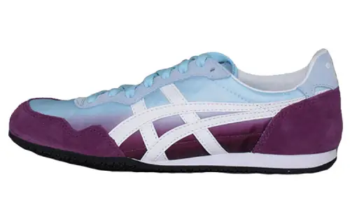 Onitsuka Tiger Serrano Cushioning Slip Resistant Abrasion Resistant Low top Casual Shoes Women's Purple Blue